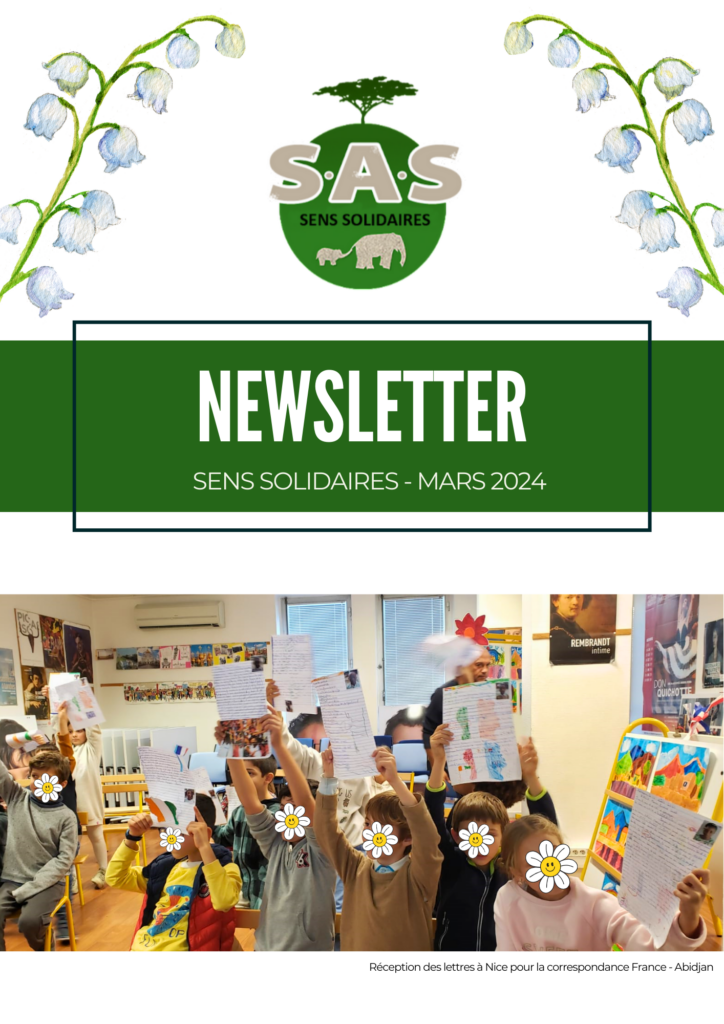 NEWSLETTER sens solidaires - MARS 2024