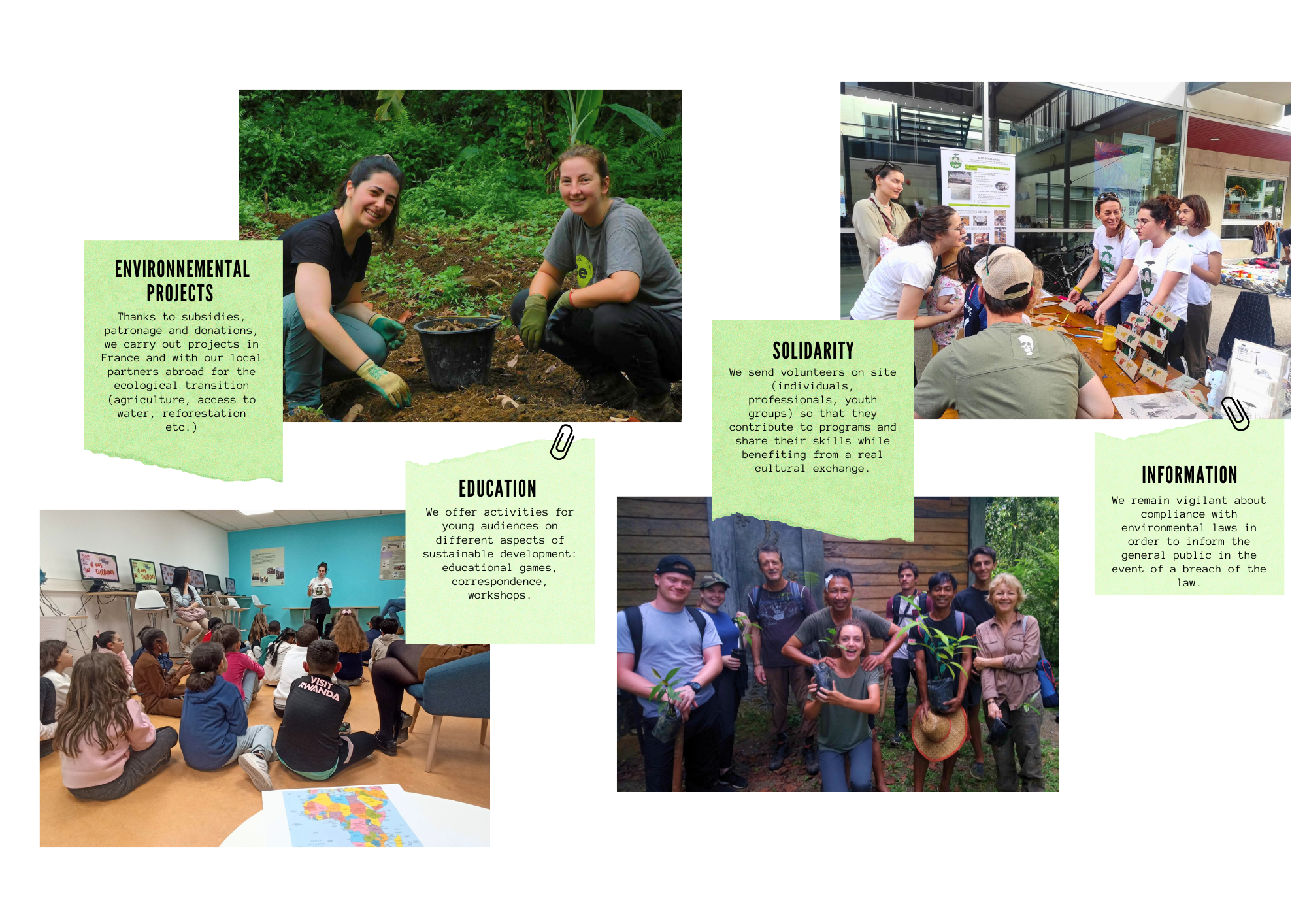 Four actions sens solidaires site web