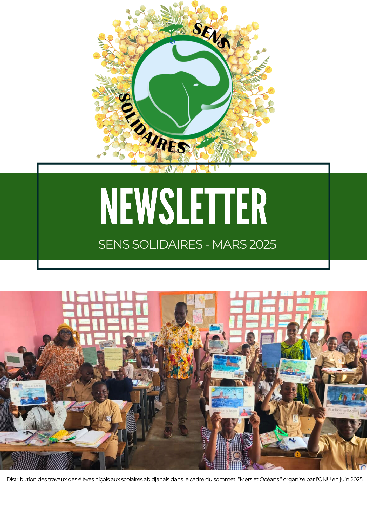 NEWSLETTER sens solidaires infos - MARS 2025